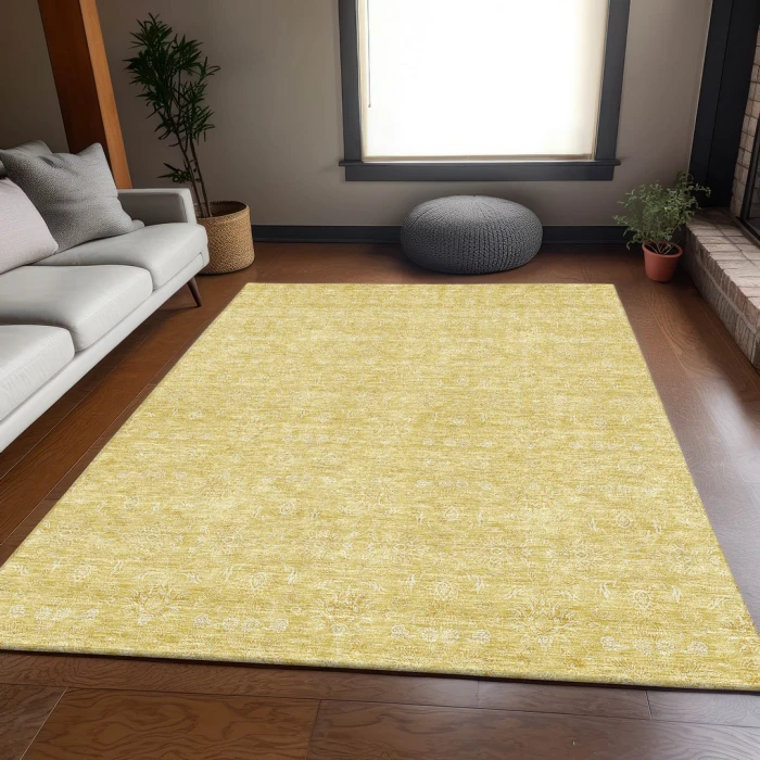 Addison Mayfield Gold AMF703 2ft. 3in. x 7ft. 6in. Rect. Rug