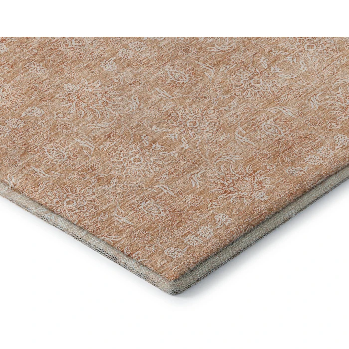 Addison Mayfield Orange AMF703 - 8ft. Round Rug
