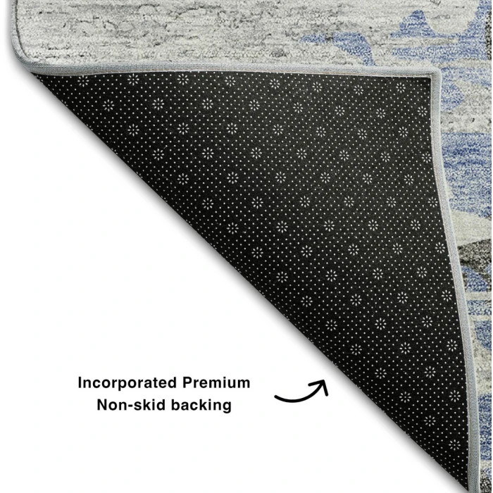 Addison Mayfield Blue AMF704 - 8ft. Round Rug