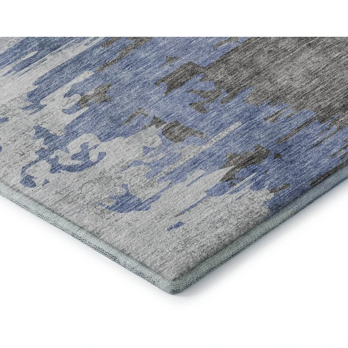 Addison Mayfield Blue AMF704 - 8ft. Round Rug