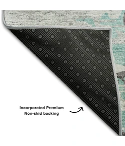Addison Mayfield Teal AMF704 8ft. x 10ft. Rect. Rug