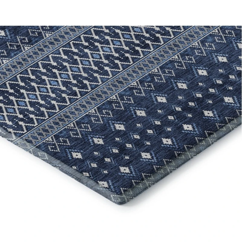 Addison Mayfield Blue AMF708 - 8ft. Round Rug