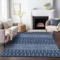 Addison Mayfield Blue AMF708 - 8ft. Round Rug