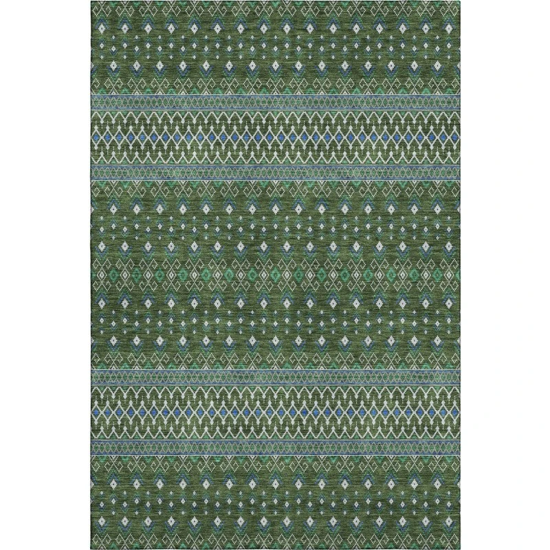 Addison Mayfield Green AMF708 - 8ft. Round Rug