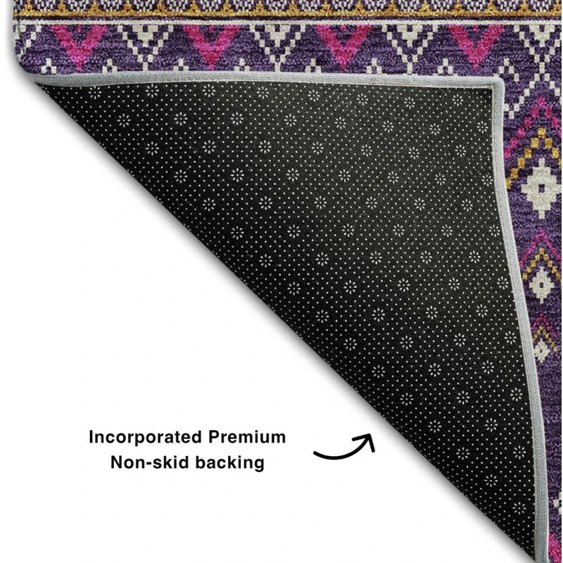 Addison Mayfield Purple AMF708 - 8ft. Round Rug