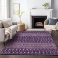 Addison Mayfield Purple AMF708 - 8ft. Round Rug