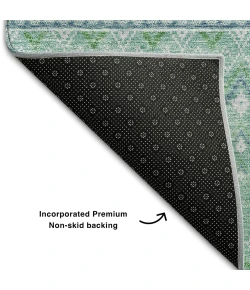 Addison Mayfield Teal AMF709 - 8ft. Round Rug