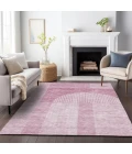 Addison Mayfield Pink AMF711 - 8ft. Round Rug
