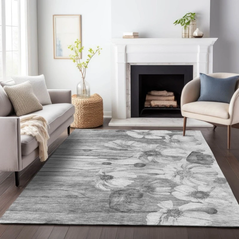 Addison Mayfield Gray AMF712 - 8ft. Round Rug