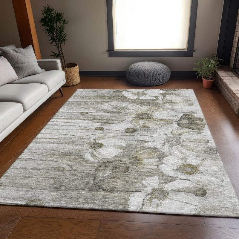 Addison Mayfield Brown AMF712 - 8ft. Round Rug