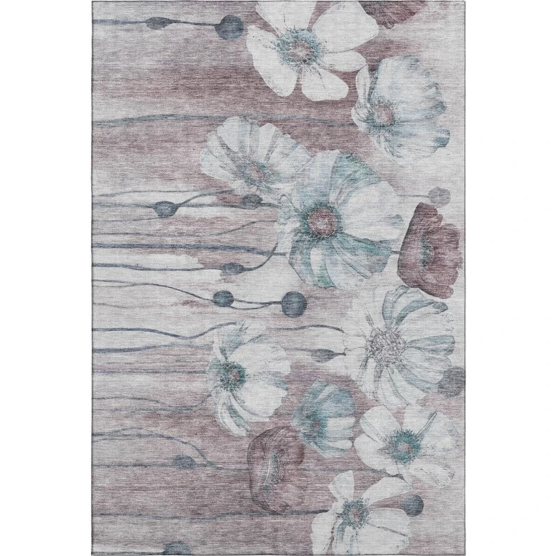 Addison Mayfield Teal AMF712 - 8ft. Round Rug