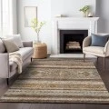 Addison Mayfield Brown AMF714 - 8ft. Round Rug