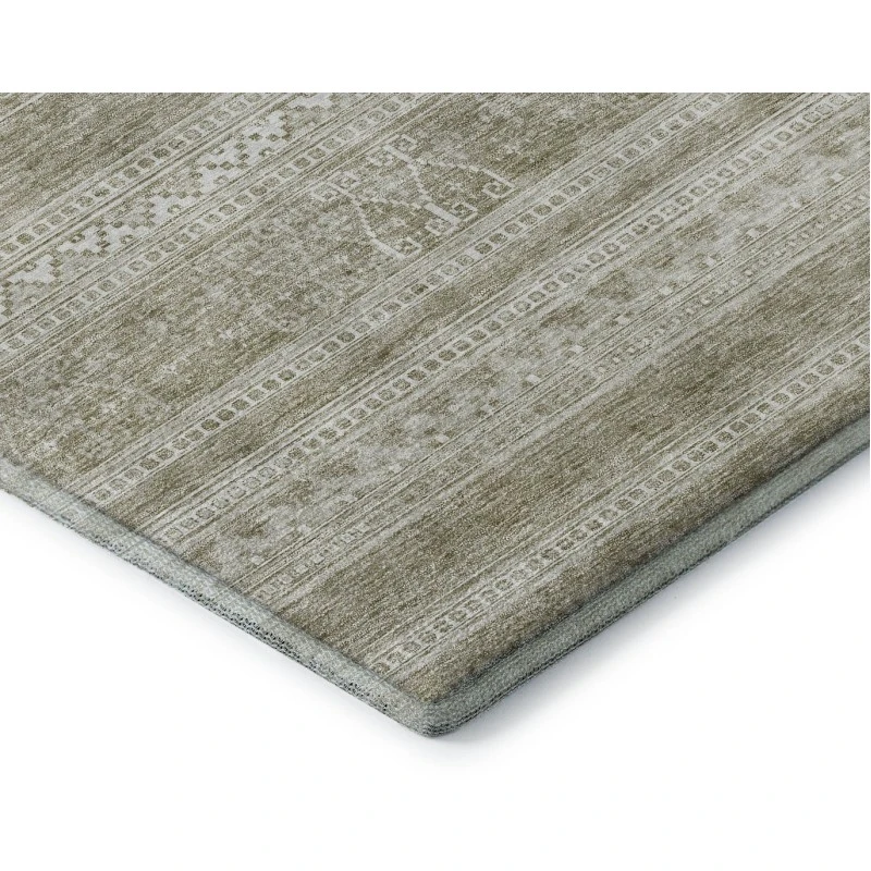 Addison Mayfield Brown AMF714 - 8ft. Round Rug