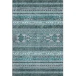 Addison Mayfield Teal AMF714 - 8ft. Round Rug