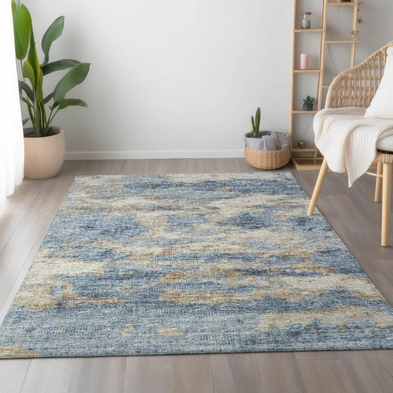 Addison Mayfield Blue AMF71 - 8ft. Round Rug