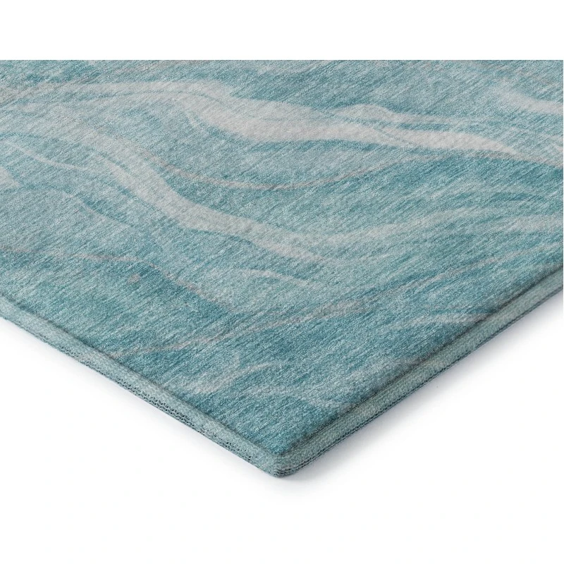 Addison Mayfield Teal AMF720 - 8ft. Round Rug