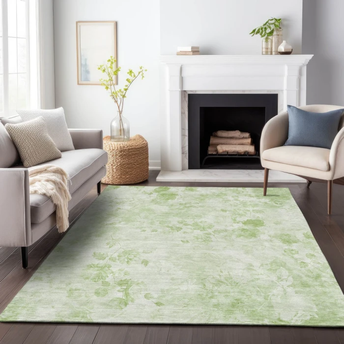 Addison Mayfield Green AMF724 - 8ft. Round Rug