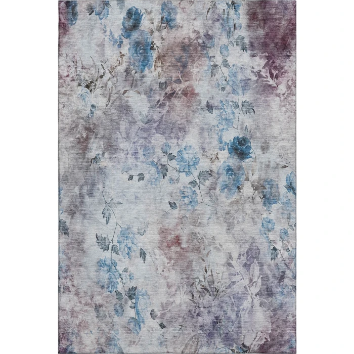 Addison Mayfield Blue AMF724 - 8ft. Round Rug