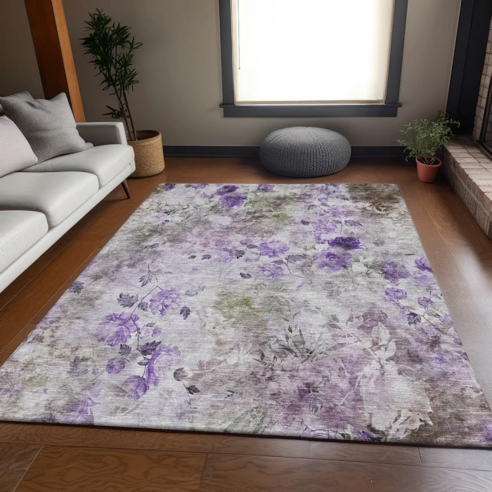 Addison Mayfield Purple AMF724 2ft. 3in. x 7ft. 6in. Rect. Rug