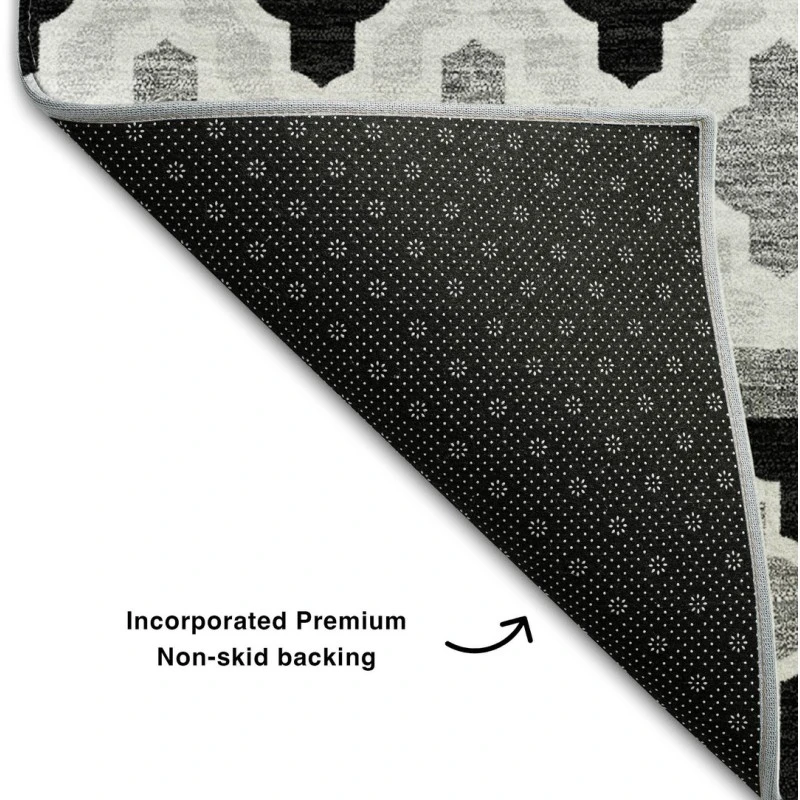 Addison Mayfield Black AMF726 - 8ft. Round Rug
