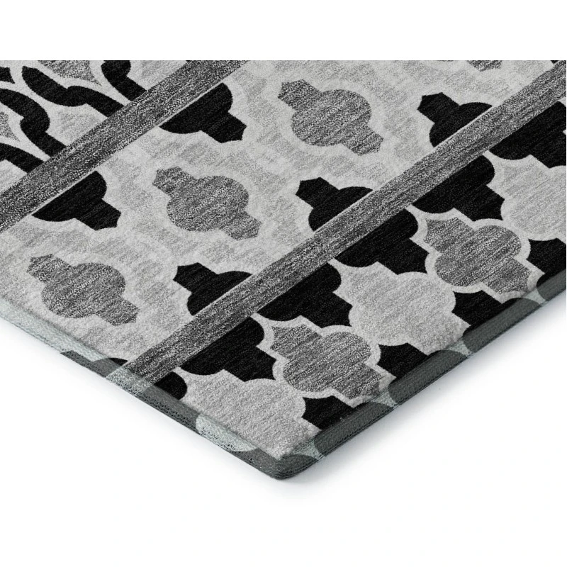 Addison Mayfield Black AMF726 - 8ft. Round Rug