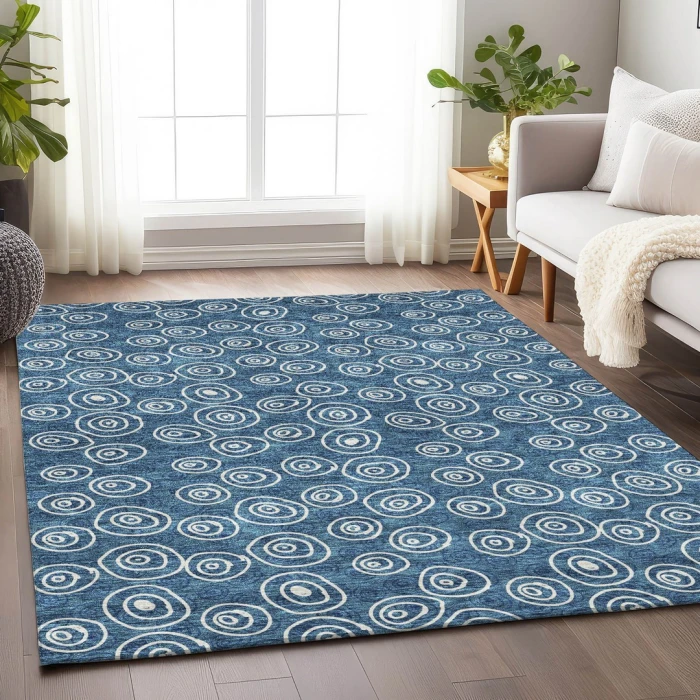 Addison Mayfield Blue AMF728 8ft. x 10ft. Rect. Rug