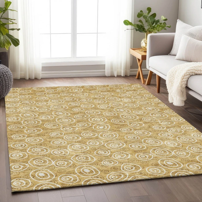 Addison Mayfield Gold AMF728 8ft. x 10ft. Rect. Rug