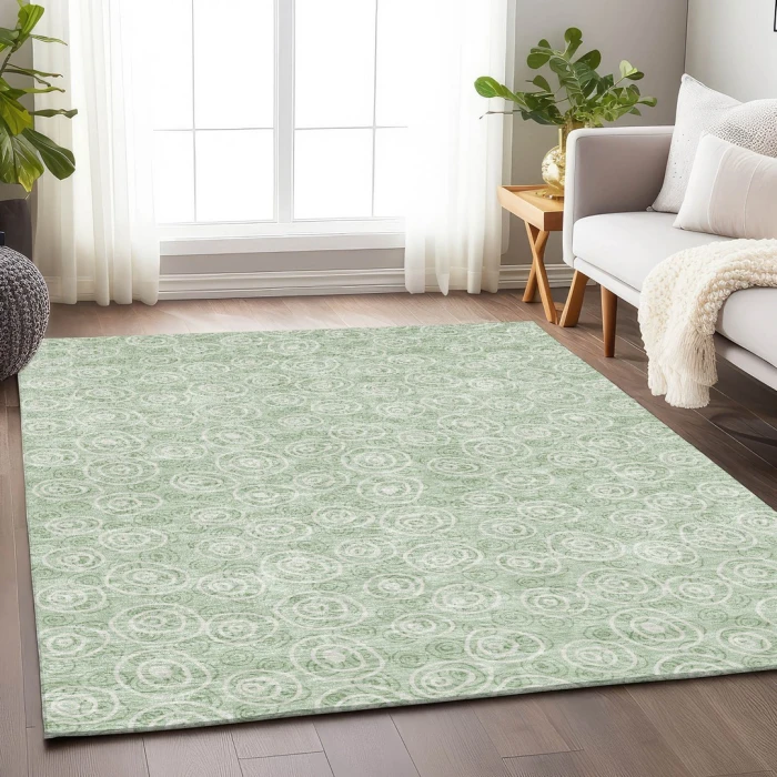 Addison Mayfield Green AMF728 2ft. 3in. x 7ft. 6in. Rect. Rug