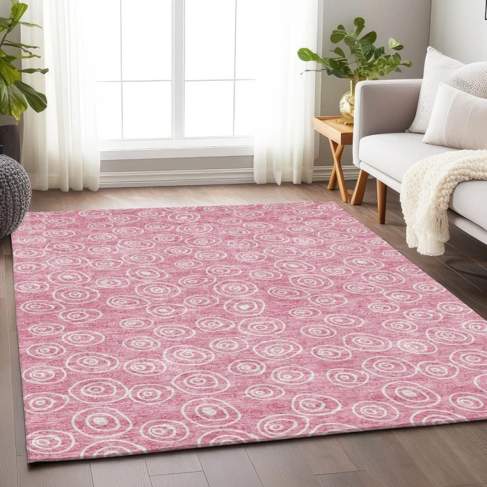 Addison Mayfield Pink AMF728 8ft. x 10ft. Rect. Rug