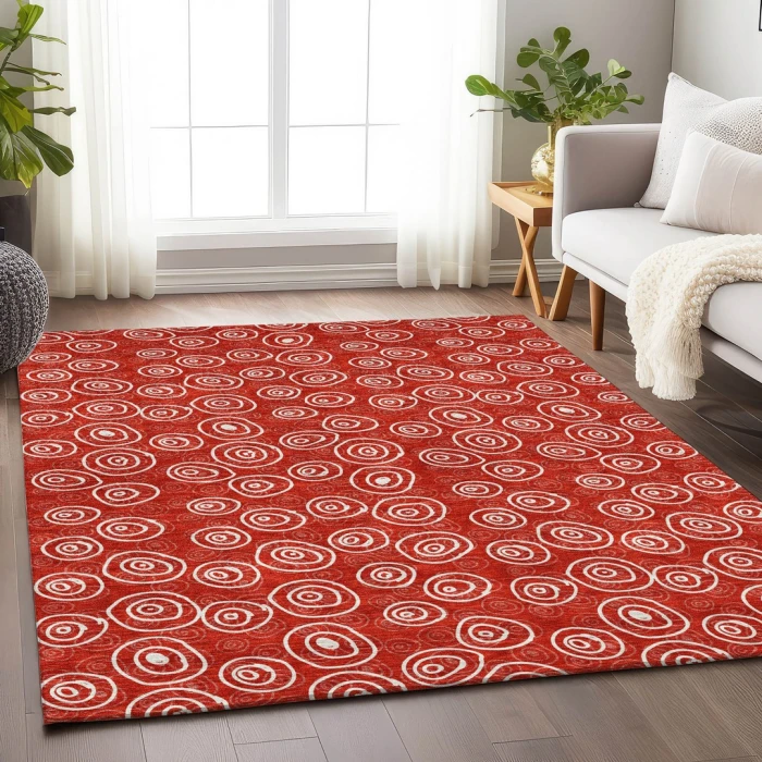 Addison Mayfield Red AMF728 8ft. x 10ft. Rect. Rug