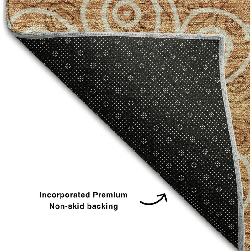 Addison Mayfield Orange AMF728 - 8ft. Round Rug
