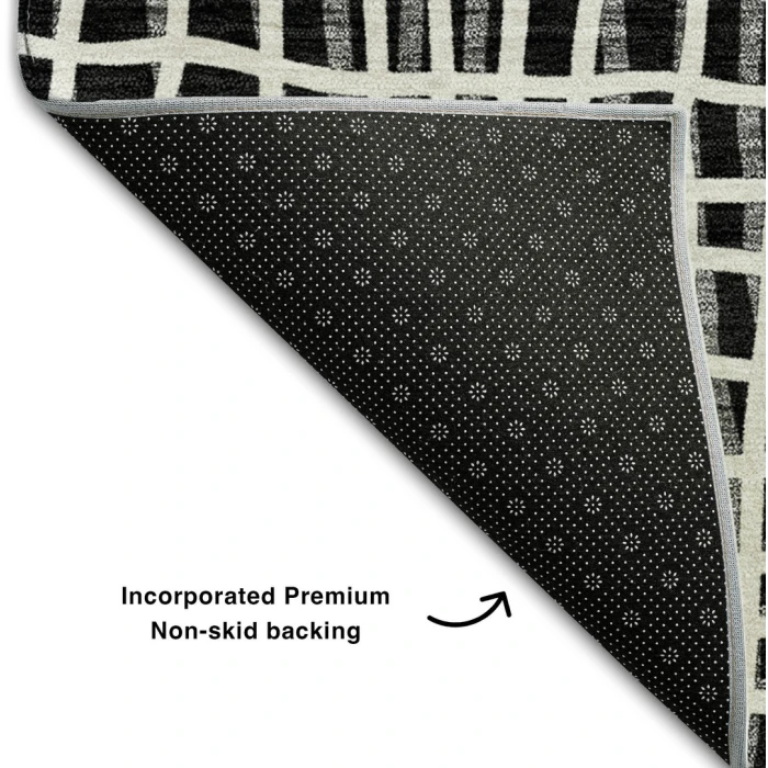 Addison Mayfield Black AMF729 - 8ft. Round Rug