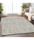 Addison Mayfield Brown AMF729 - 8ft. Round Rug