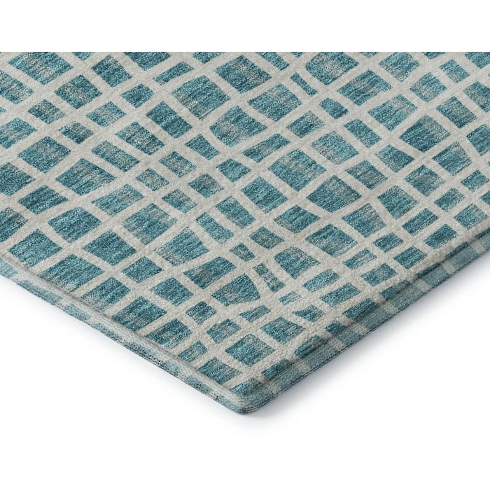 Addison Mayfield Teal AMF729 - 8ft. Round Rug