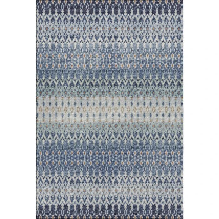 Addison Mayfield Blue AMF72 - 8ft. Round Rug