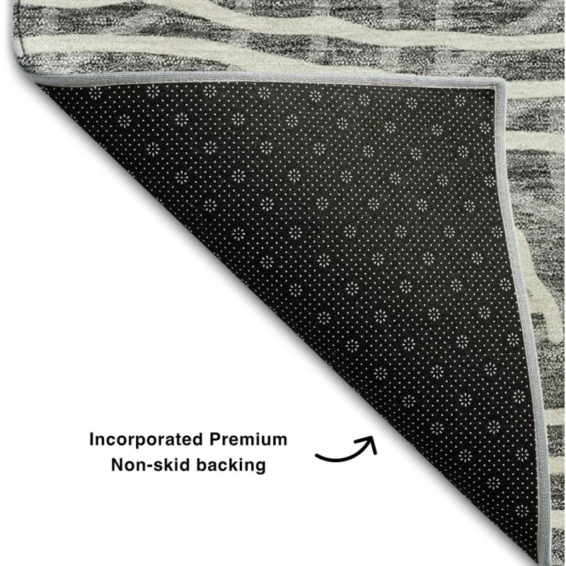 Addison Mayfield Gray AMF730 - 8ft. Round Rug