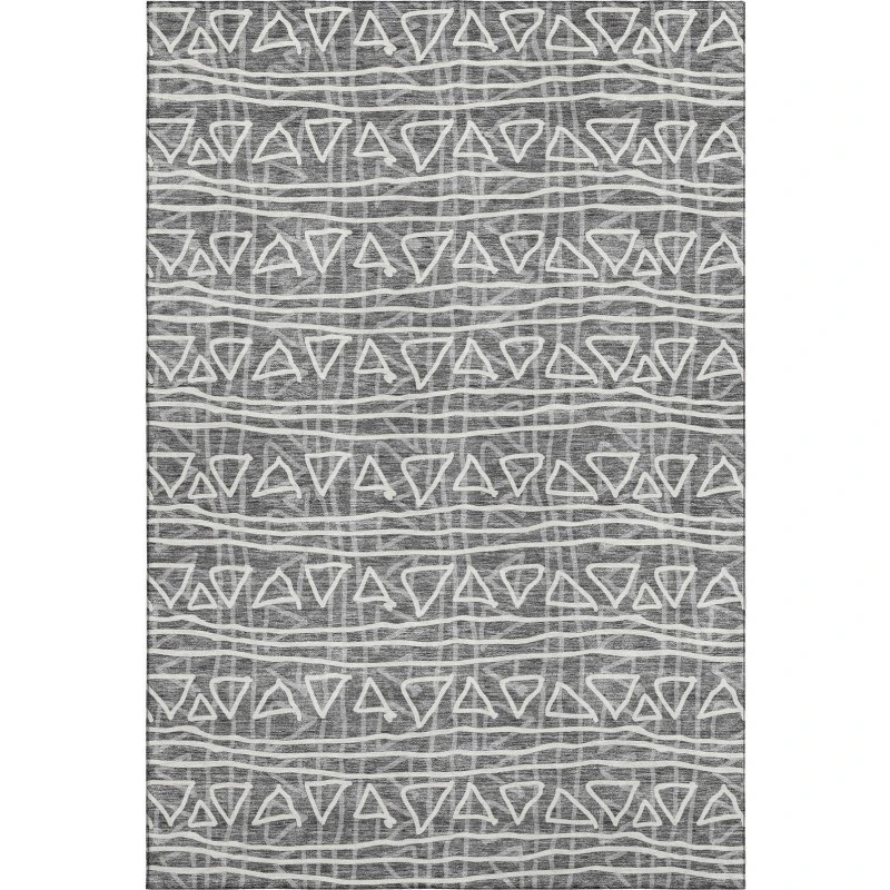 Addison Mayfield Gray AMF730 - 8ft. Round Rug