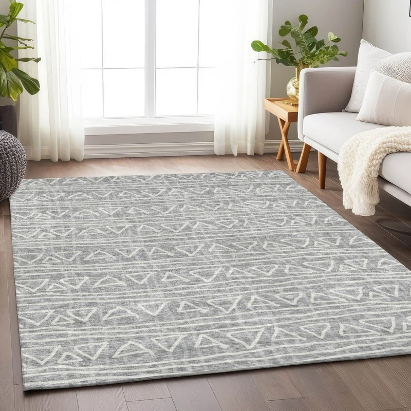 Addison Mayfield Gray AMF730 - 8ft. Round Rug