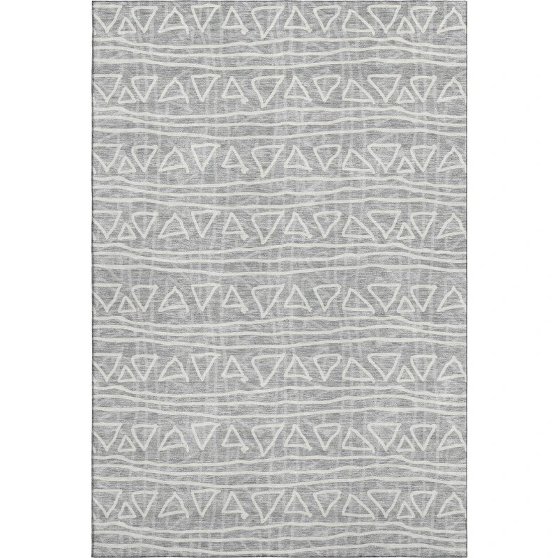Addison Mayfield Gray AMF730 - 8ft. Round Rug