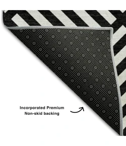 Addison Mayfield Black AMF731 5ft. x 7ft. 6in. Rect. Rug