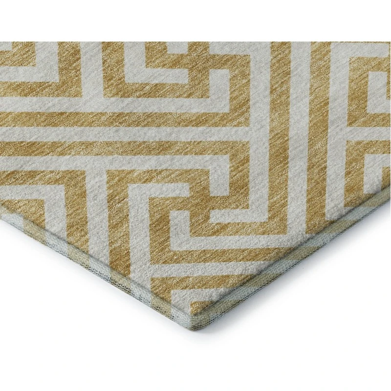 Addison Mayfield Gold AMF731 - 8ft. Round Rug