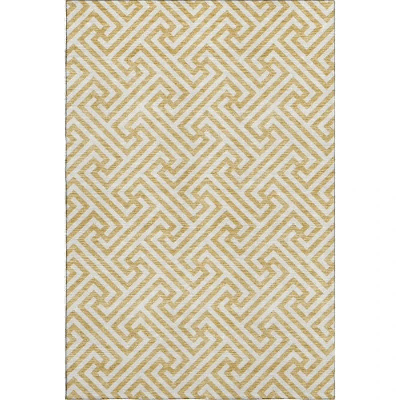 Addison Mayfield Gold AMF731 - 8ft. Round Rug