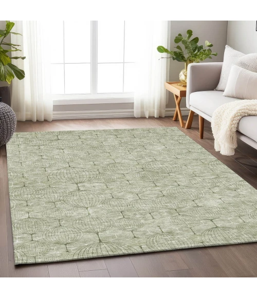 Addison Mayfield Green AMF732 - 8ft. Round Rug