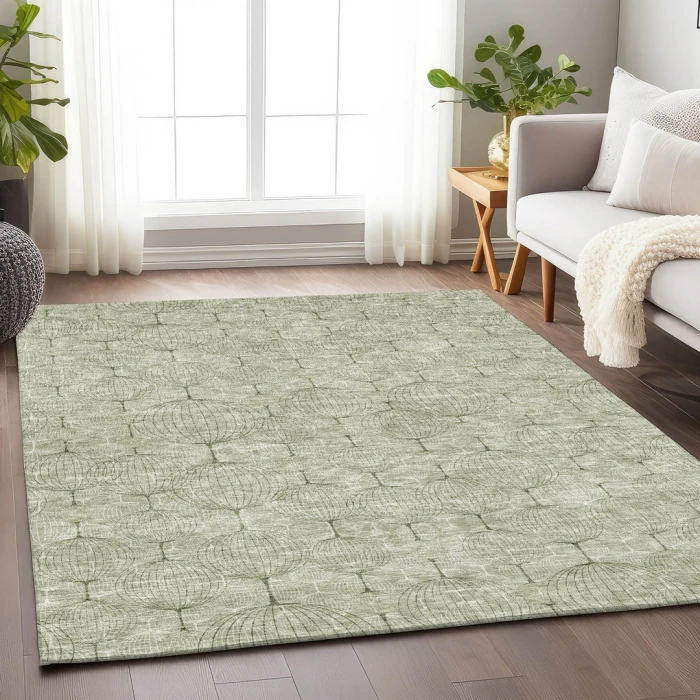 Addison Mayfield Green AMF732 2ft. 3in. x 7ft. 6in. Rect. Rug