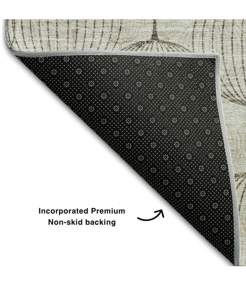Addison Mayfield Brown AMF732 - 8ft. Round Rug