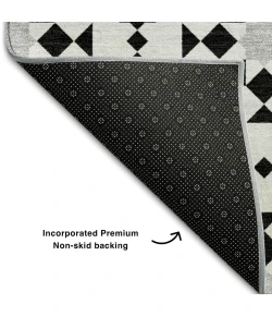 Addison Mayfield Black AMF734 - 8ft. Round Rug