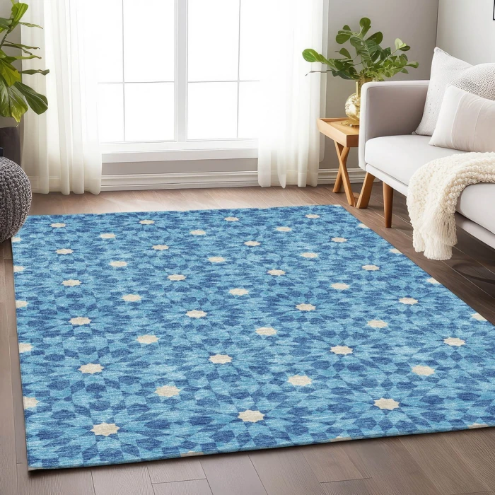 Addison Mayfield Blue AMF734 2ft. 3in. x 7ft. 6in. Rect. Rug