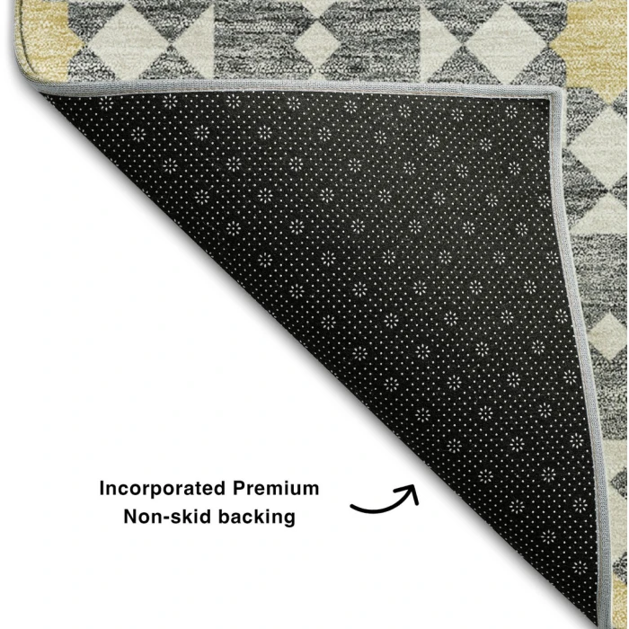 Addison Mayfield Gray AMF734 - 8ft. Round Rug