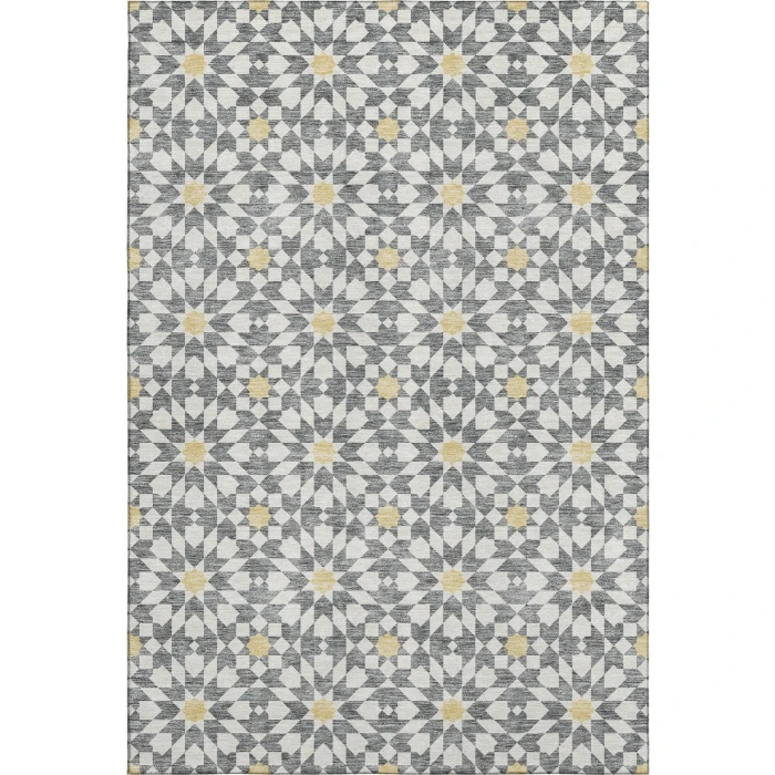 Addison Mayfield Gray AMF734 - 8ft. Round Rug