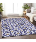 Addison Mayfield Blue AMF734 - 8ft. Round Rug